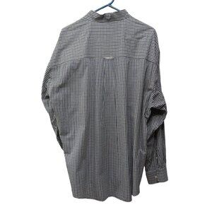 Gant Men's XL Ivy Poplin Blue & White Checkered Long Sleeve Shirt